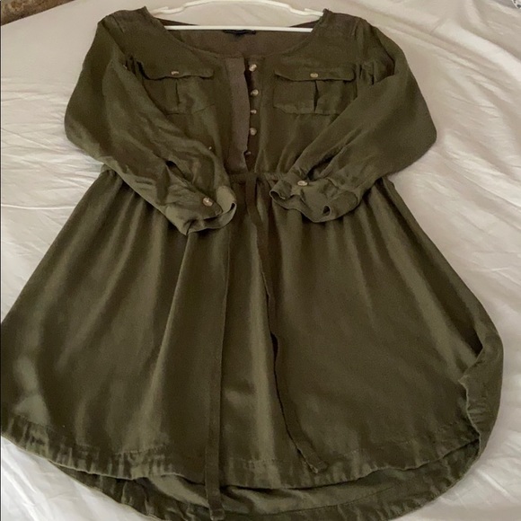 American Eagle Outfitters navy green dress. - Picture 6 of 6